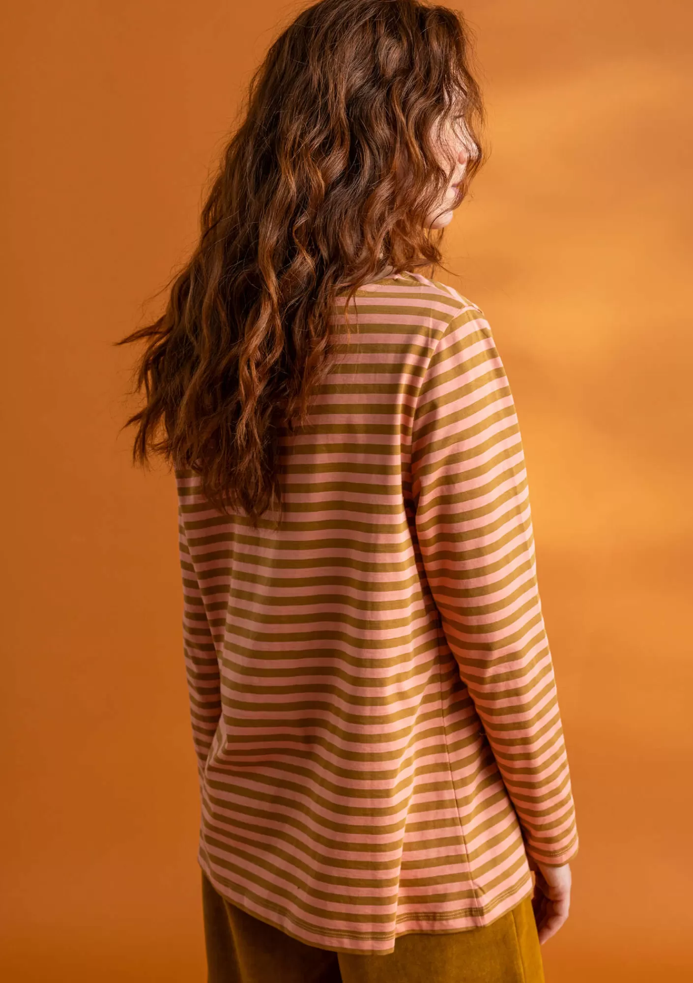 Pullover & Shirts^Gudrun Sjödén Basic-Streifenshirt aus Bio-Baumwolle Curry-lilie