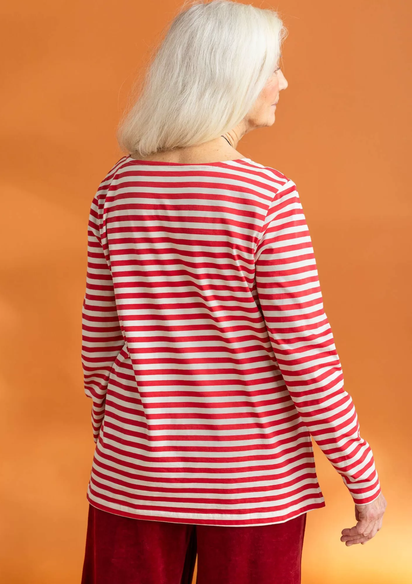 Pullover & Shirts^Gudrun Sjödén Basic-Streifenshirt aus Bio-Baumwolle Feder-walderdbeere