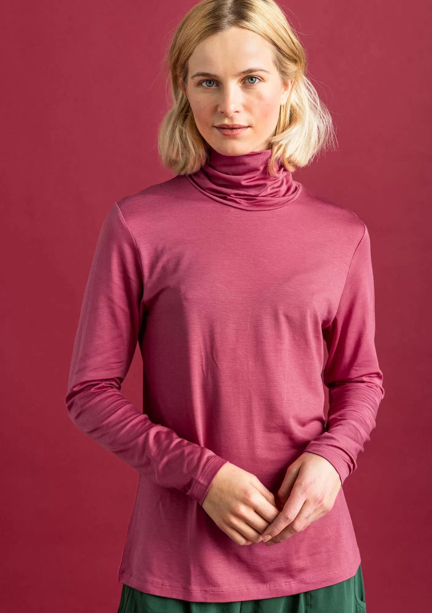 Pullover & Shirts^Gudrun Sjödén Jersey-Rollkragenshirt aus Lyocell/Elasthan Koralle