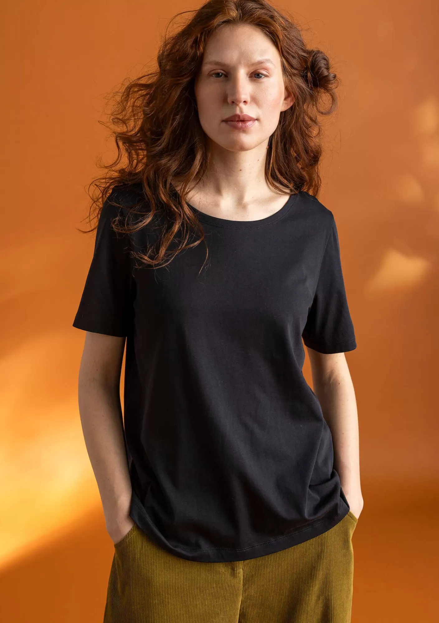 Pullover & Shirts^Gudrun Sjödén Jerseyshirt „Tyra“ aus Bio-Baumwolle/Modal Schwarz