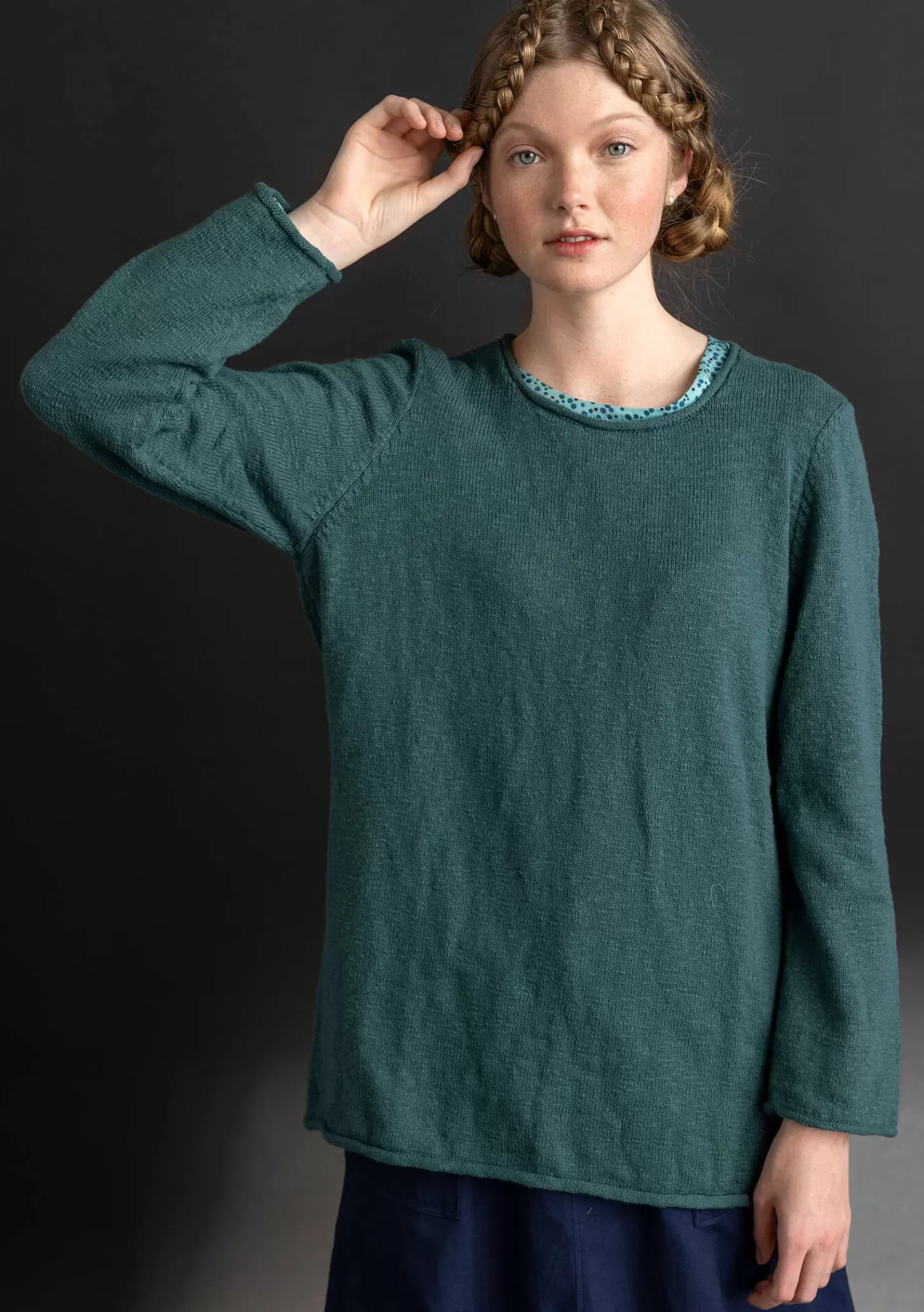 Pullover & Shirts^Gudrun Sjödén Lieblingspullover aus Bio-Baumwolle Opalgrün