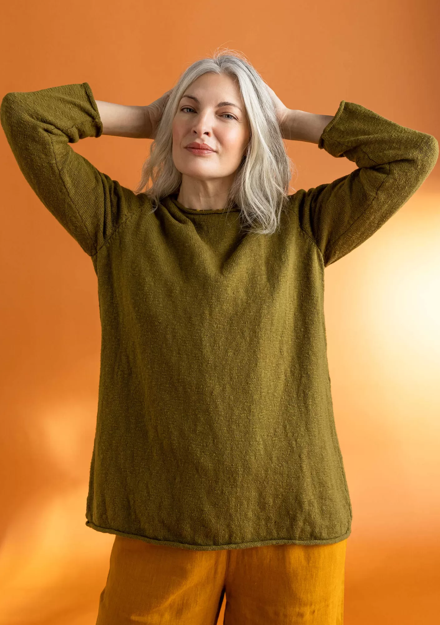 Pullover & Shirts^Gudrun Sjödén Lieblingspullover aus Bio-Baumwolle Dunkelolive