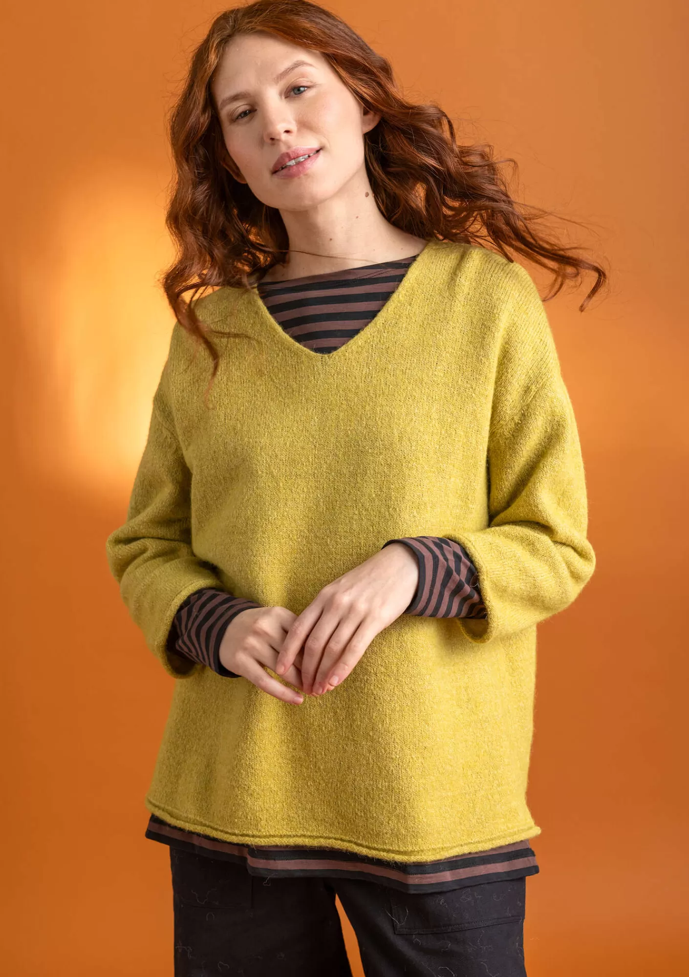 Pullover & Shirts^Gudrun Sjödén Pullover aus Alpakagemisch Olivenöl-melange