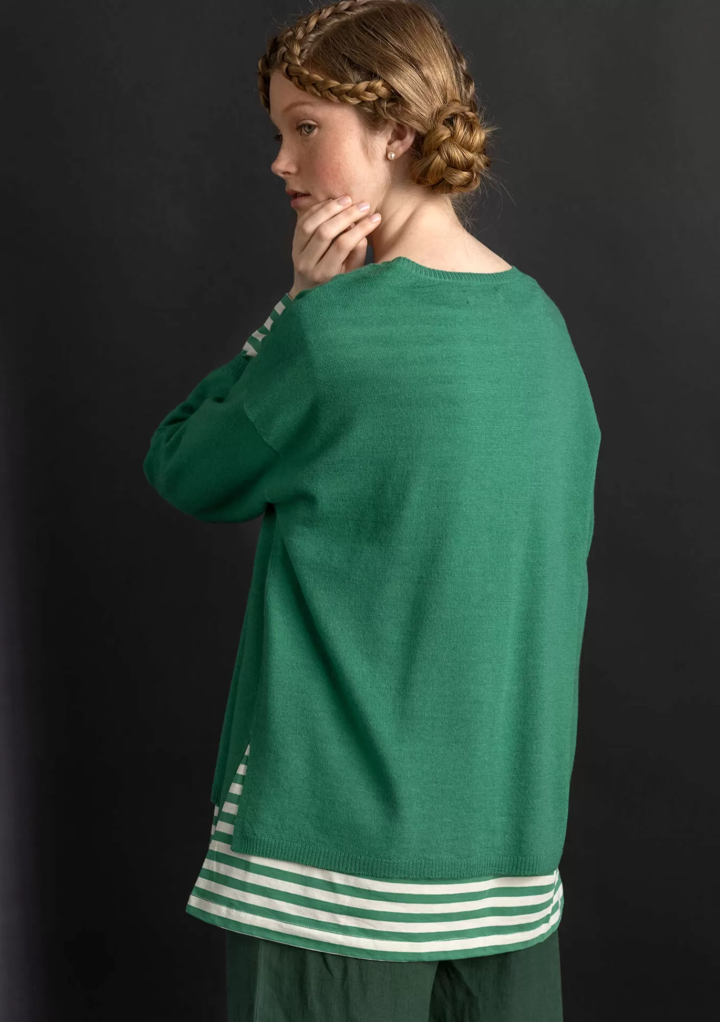 Pullover & Shirts^Gudrun Sjödén Pullover aus Bio-Wolle Malachit