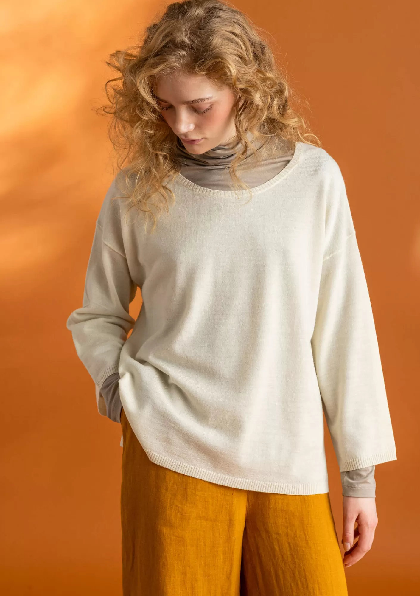 Pullover & Shirts^Gudrun Sjödén Pullover aus Bio-Wolle Ungefärbt