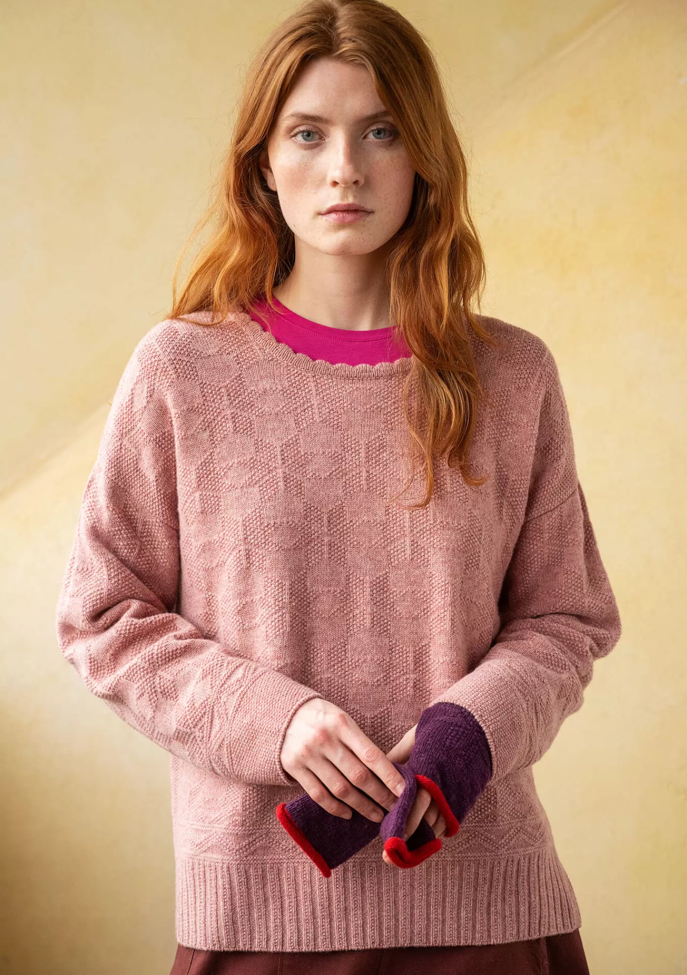 Pullover & Shirts^Gudrun Sjödén Pullover „Vega“ aus Lammwolle Aschrosa-melange