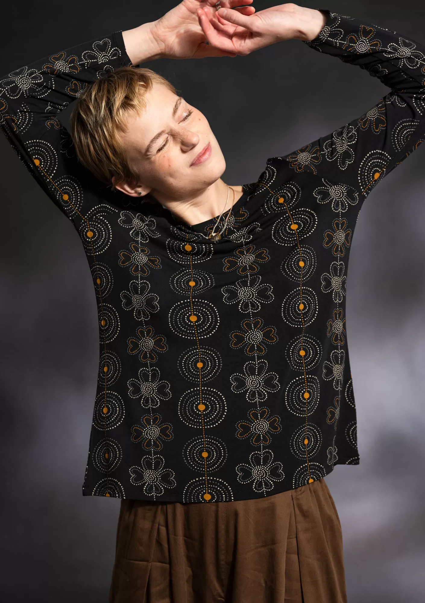 Pullover & Shirts^Gudrun Sjödén Shirt „Deco“ aus Micromodal/Elasthan Schwarz