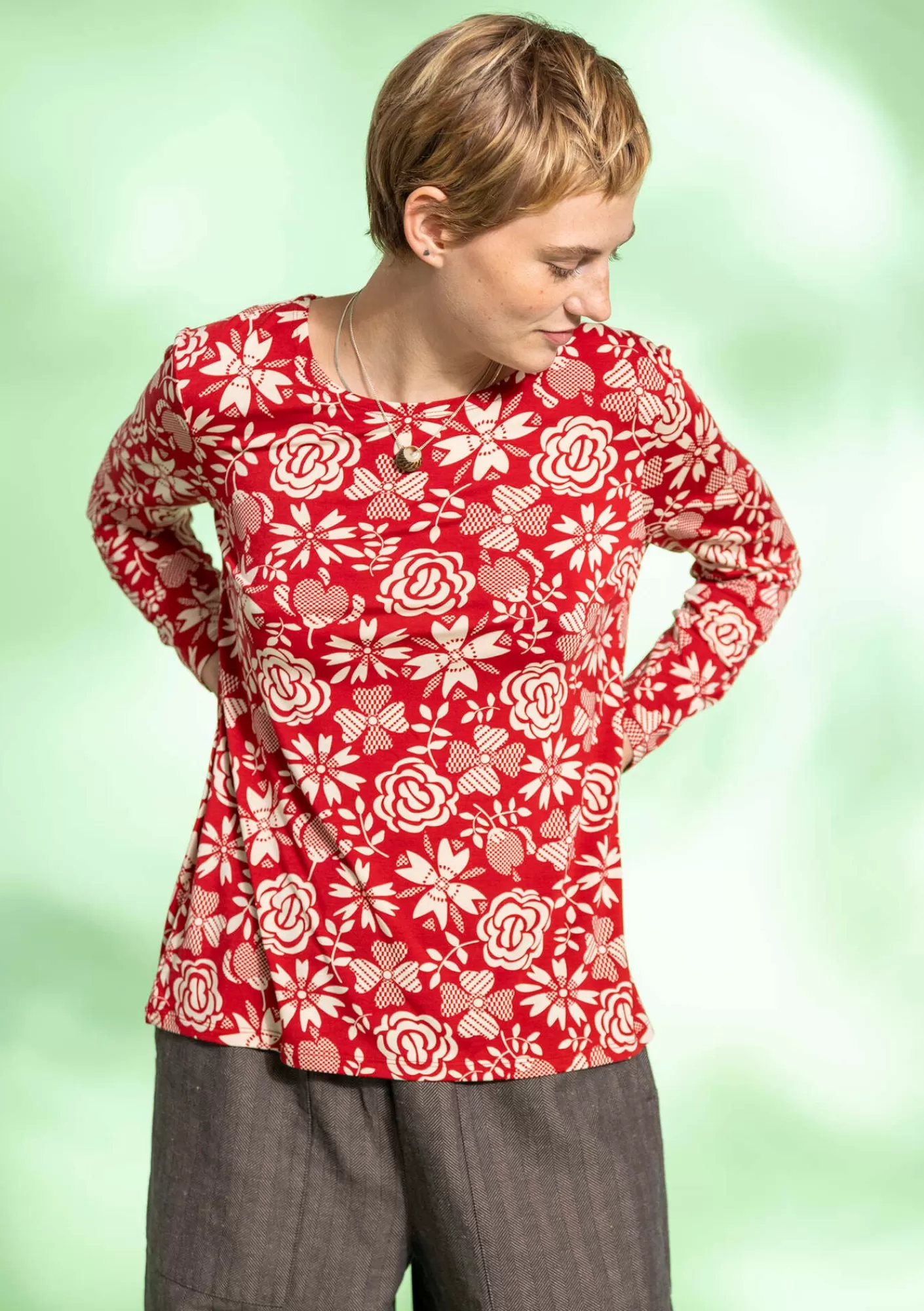 Pullover & Shirts^Gudrun Sjödén Shirt „Karin“ aus Micromodal/Elasthan Tomate