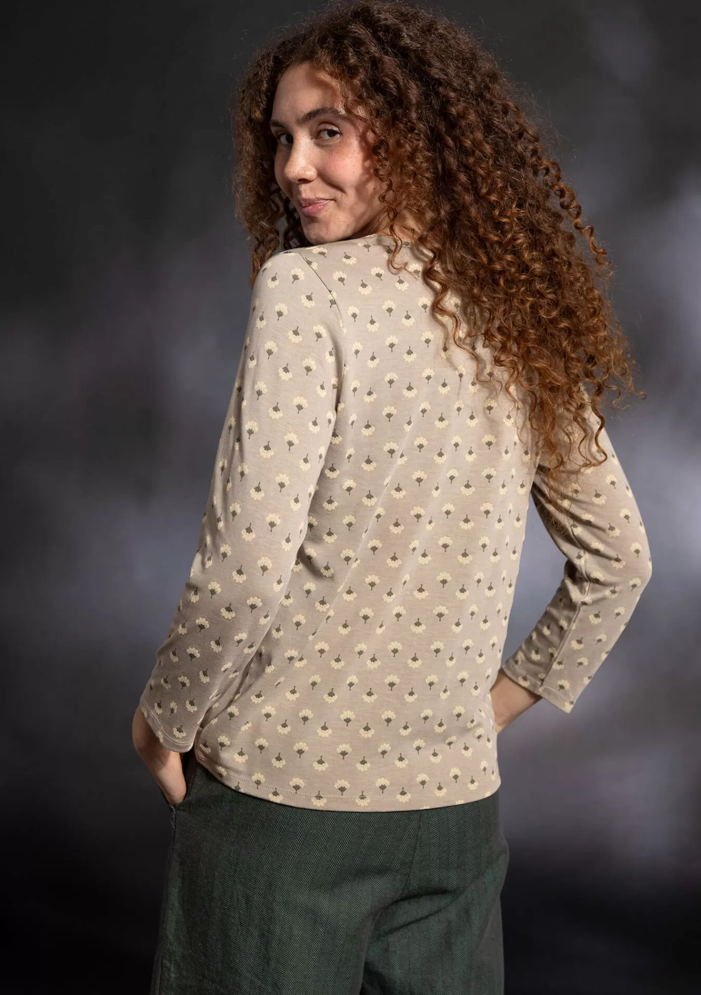 Pullover & Shirts^Gudrun Sjödén Shirt „Sigrid“ aus Bio-Baumwolle/Lyocell Warmgrau