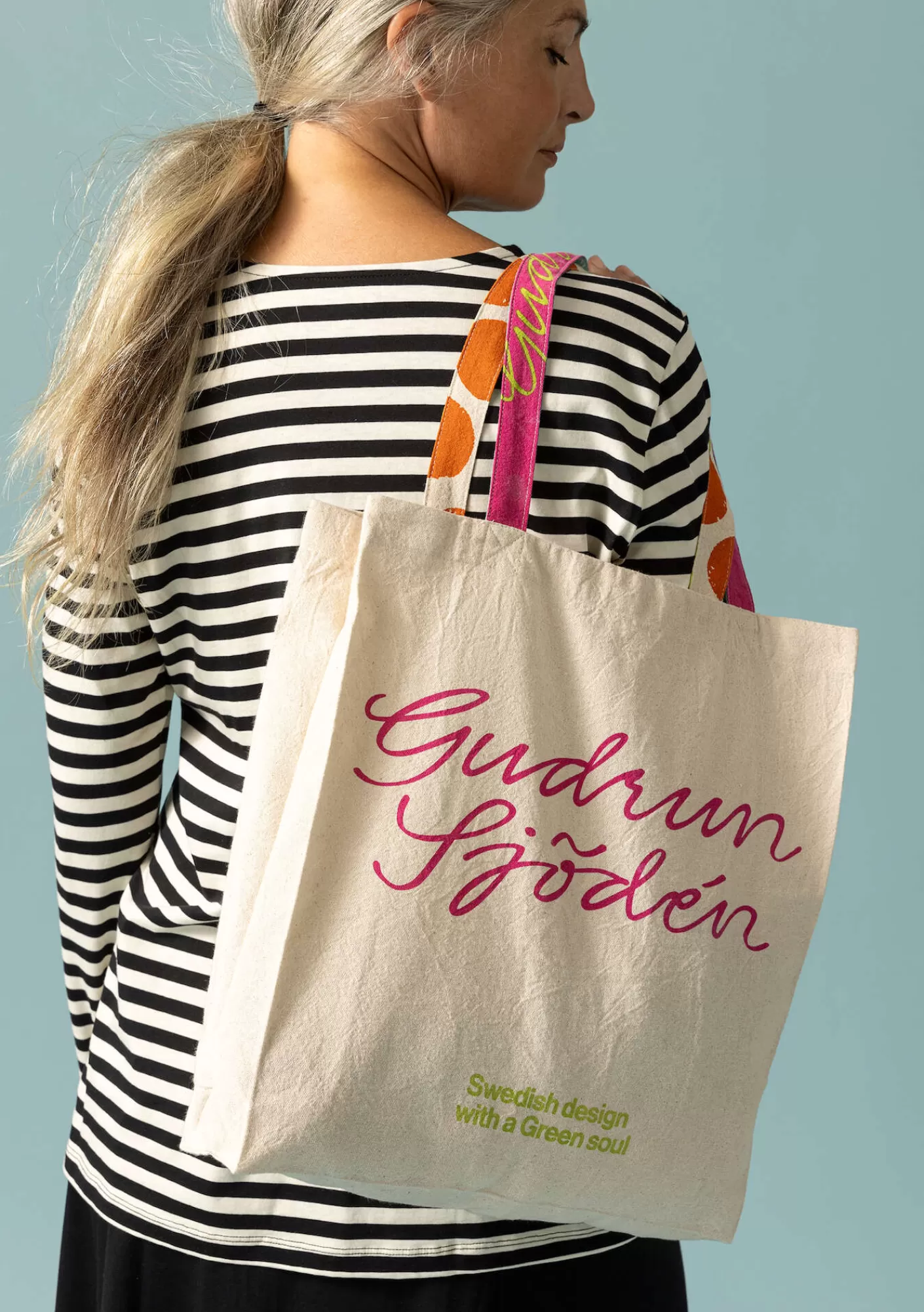 Taschen^Gudrun Sjödén Tasche aus Bio-Baumwolle Ungefärbt