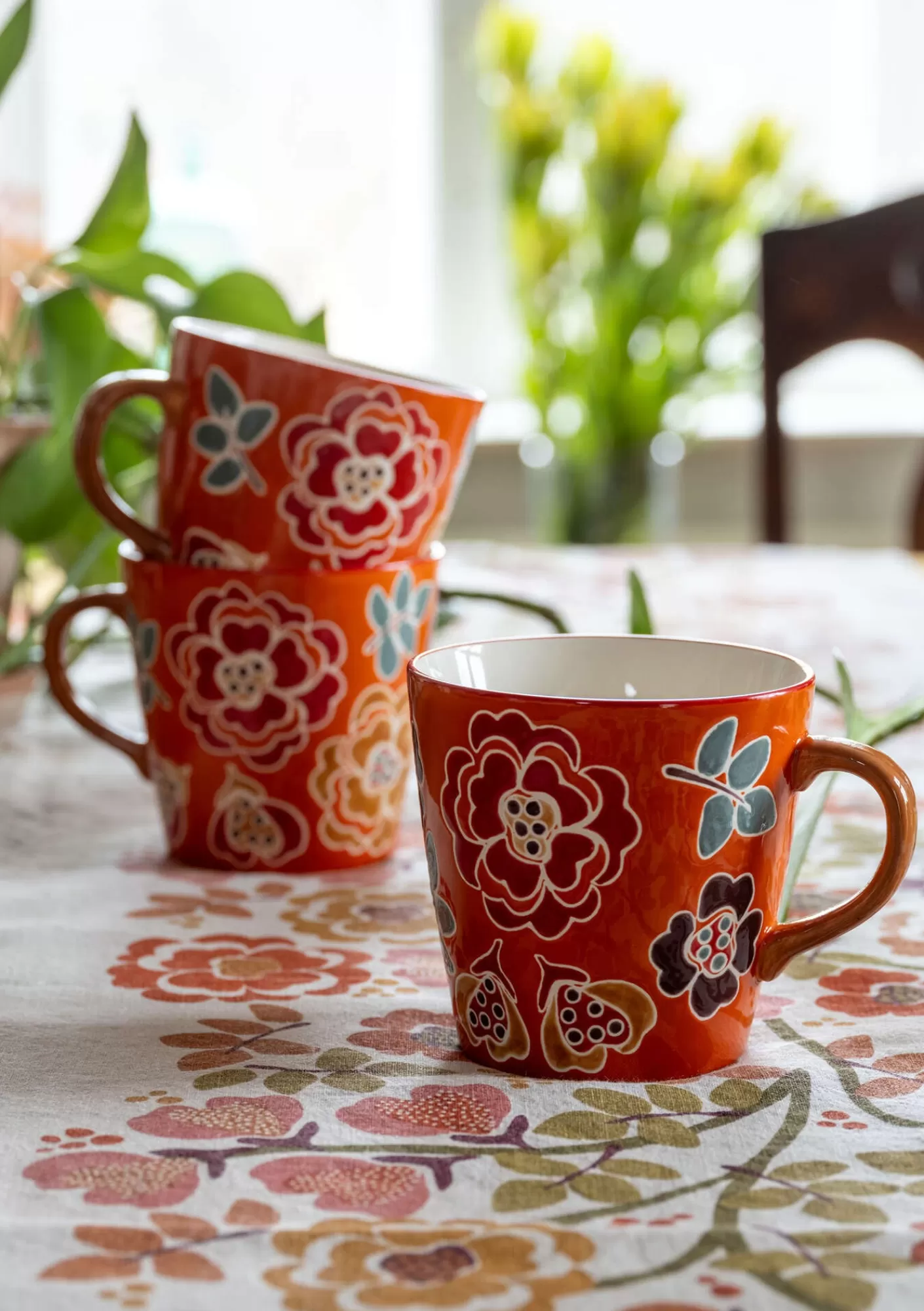 Geschirr | Küche & Esszimmer^Gudrun Sjödén Teetasse „Wild rose“ aus Keramik Henna