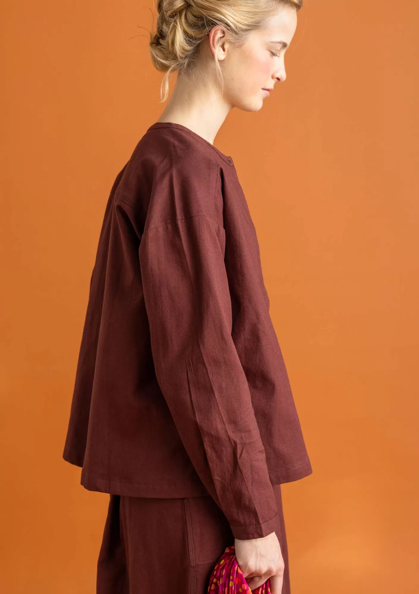 Pullover & Shirts^Gudrun Sjödén Twillbluse aus Bio-Baumwolle Rotebete