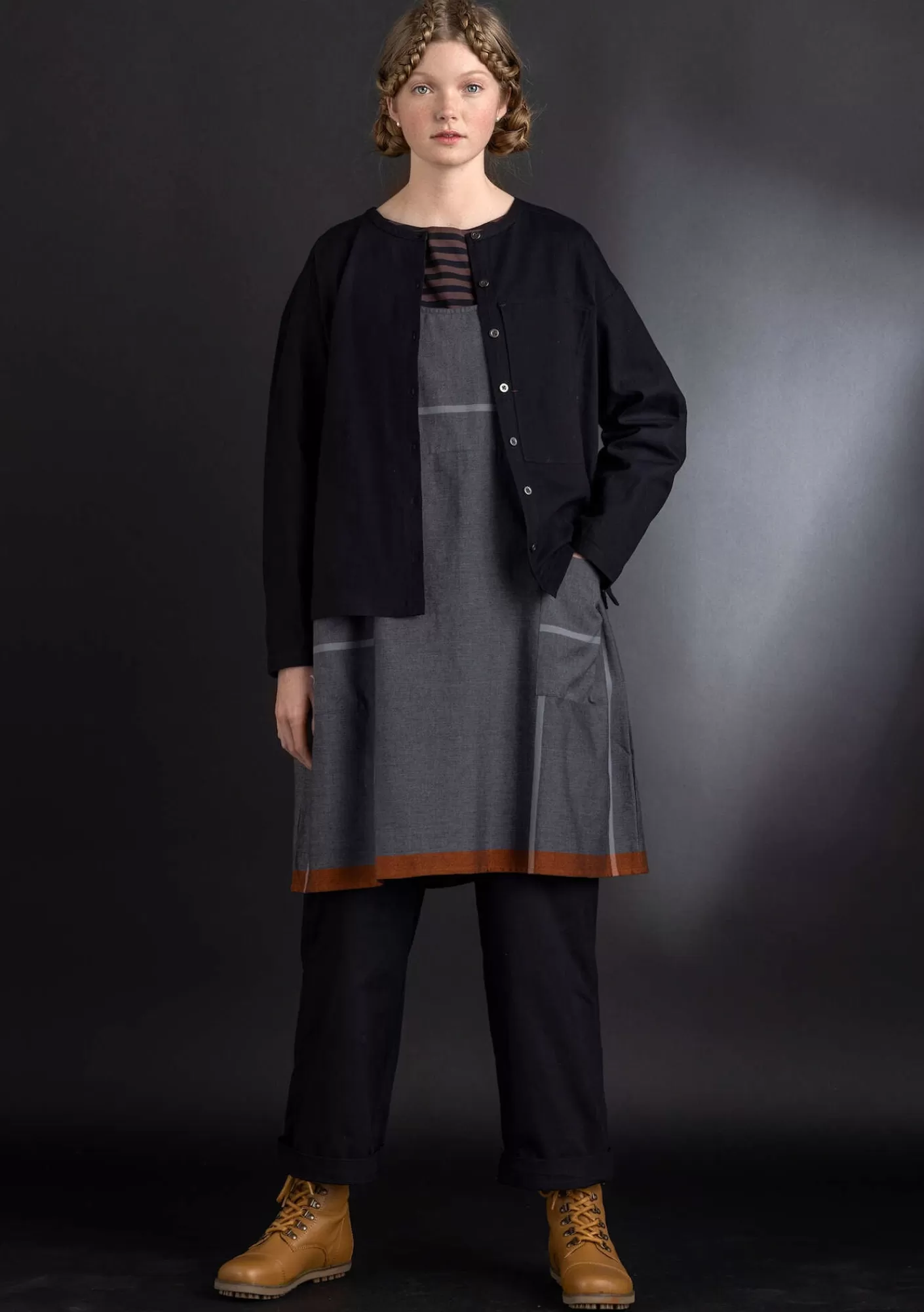 Pullover & Shirts^Gudrun Sjödén Twillbluse aus Bio-Baumwolle Schwarz